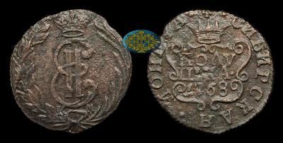 Полушка 1768 года, КМ 