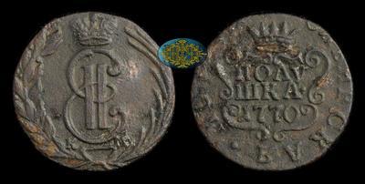 Полушка 1770 года, КМ 