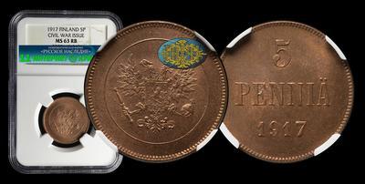 5 Пенни 1917 года