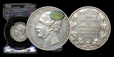 Талер 1865 года, В