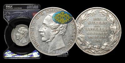 Талер 1865 года, В