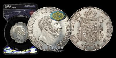 Талер 1848 года, А