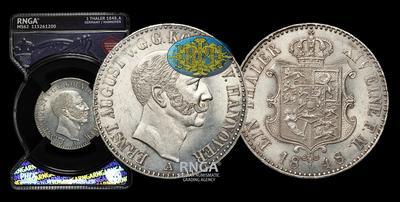 Талер 1848 года, А