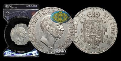 Талер 1844 года, А