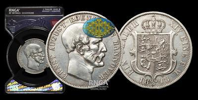 Талер 1848 года, В