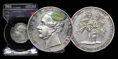 Талер 1865 года, В