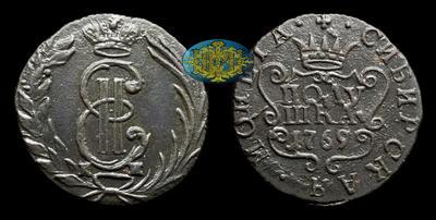 Полушка 1769 года, КМ 