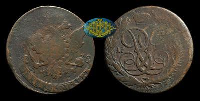 5 Копеек 1759 года, ММ