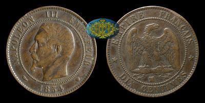 10 Сантимов 1854 года, МА