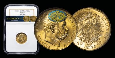10 Марок 1872 года, А