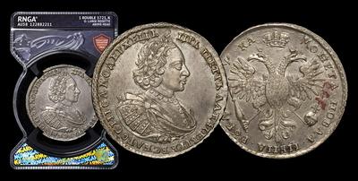 Рубль 1721 года, К