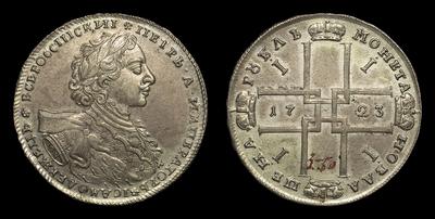Рубль 1723 года, ОК