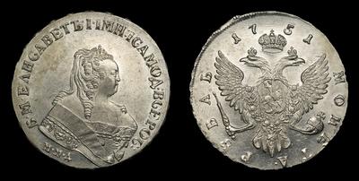 Рубль 1751 года, ММД