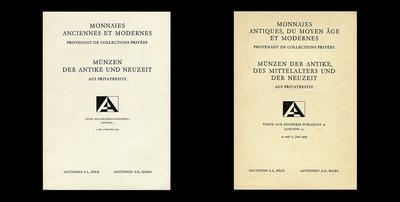Подборка аукционных каталогов «Auctiones A.G.» (Базель / Швейцария)