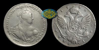 Рубль 1740 года, СПБ