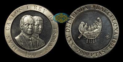 2000 Песет 1990 года. 