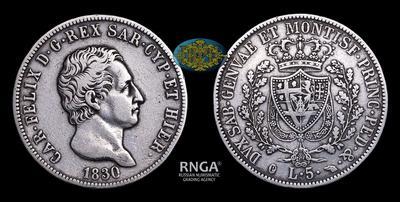 5 Лир 1830 года, P