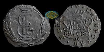 Полушка 1768 года, КМ 