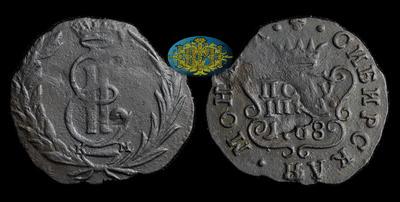 Полушка 1768 года, КМ 