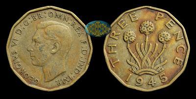 3 Пенса 1945 года, HP