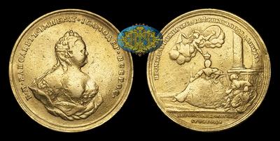 Медаль 1742 года “Коронация Елизаветы I”