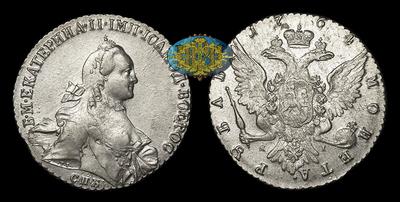 Рубль 1764 года, СПБ TI ЯI