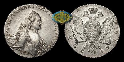 Рубль 1764 года, СПБ TI СА