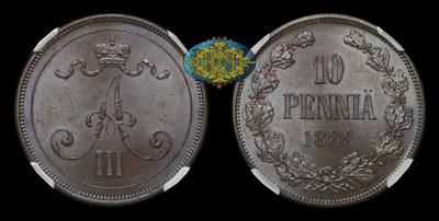 10 Пенни 1889 года