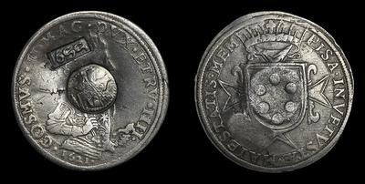 Ефимок с признаком 1655 года на талере 1621 года