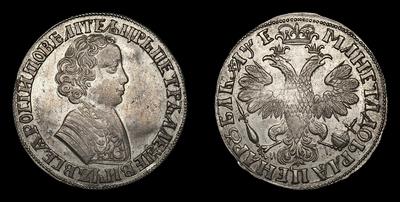 Рубль 1705 года, МД