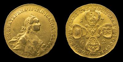 10 Рублей 1762 года, СПБ TI
