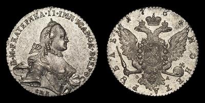 Рубль 1764 года, СПБ TI СА