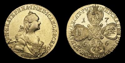 10 Рублей 1766 года, СПБ ТI. Тип 1766-1776 годов