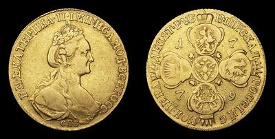 10 Рублей 1779 года, СПБ