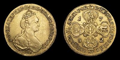 10 Рублей 1782 года, СПБ