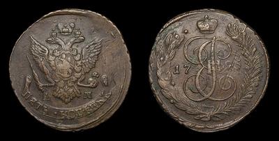 5 Копеек 1795 года, АМ. Павловский перечекан 1797 года