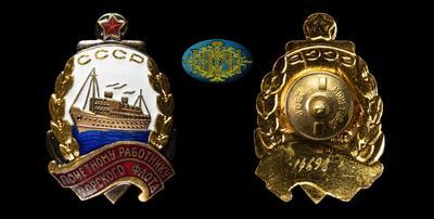 Знак «Почетному работнику морского флота СССР