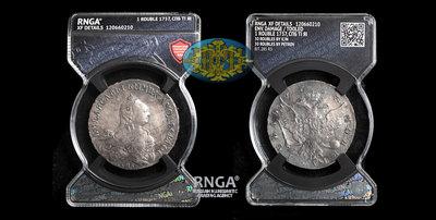 Рубль 1757 года, СПБ TI ЯI