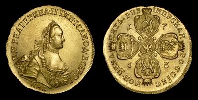 5 РУБЛЕЙ 1763 ГОДА, ММД