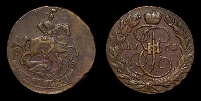2 КОПЕЙКИ 1765 ГОДА, ММ