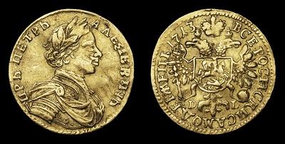 Червонец 1713 года, DL