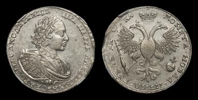 Рубль 1721 года, К