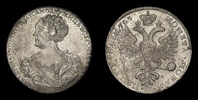 Рубль 1725 года, СПБ