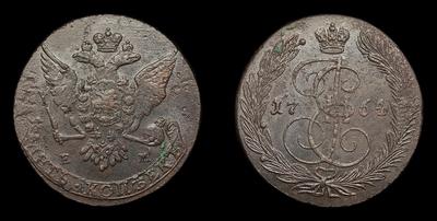 5 Копеек 1764 года, ЕМ