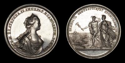 Медаль без даты (1766 год) 