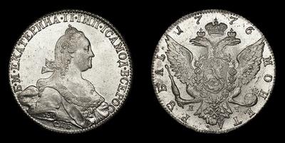 Рубль 1776 года, СПБ ТИ ЯЧ