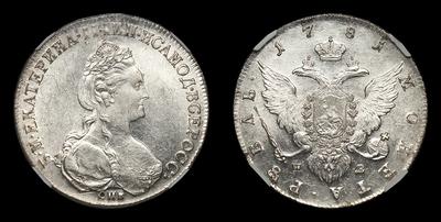 Рубль 1781 года, СПБ ИЗ