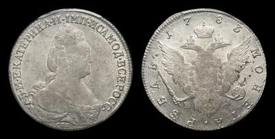 Рубль 1783 года, СПБ TI ИЗ