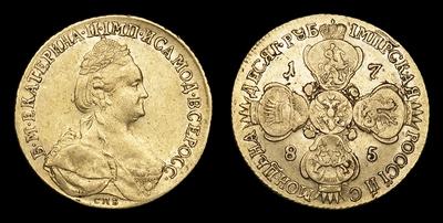 10 Рублей 1785 года, СПБ TI. Тип 1783-1796 годов