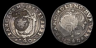 Ефимок с признаком 1655 года на Скудо без даты (1646-1655)